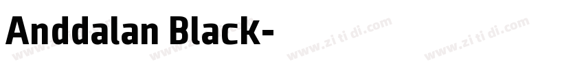 Anddalan Black字体转换
